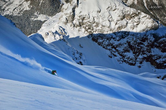 Sella Nevea: la Polvere di Giulia - Carlo Cosi in action photo by LeoCom